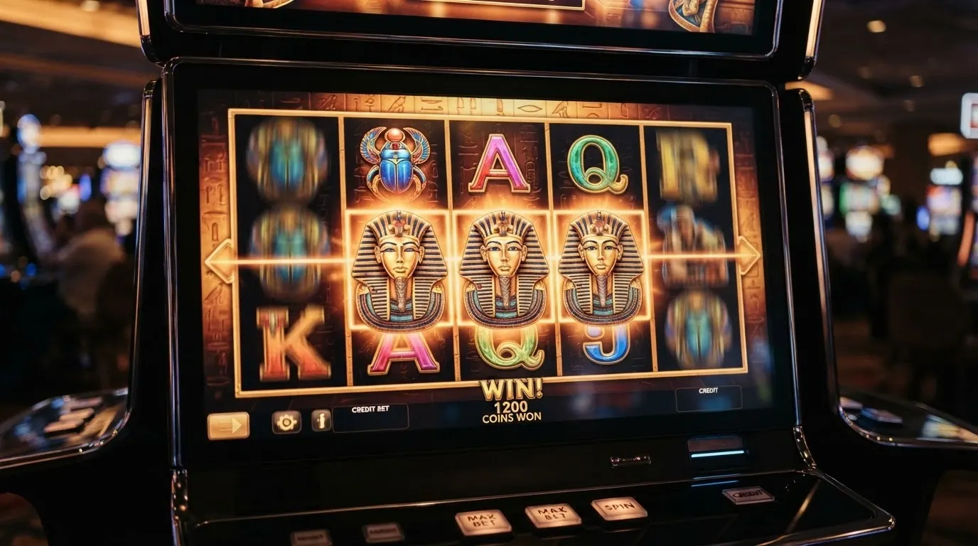 Herní automat Book of Dead se symboly faraona a průzkumníka na pěti válcích