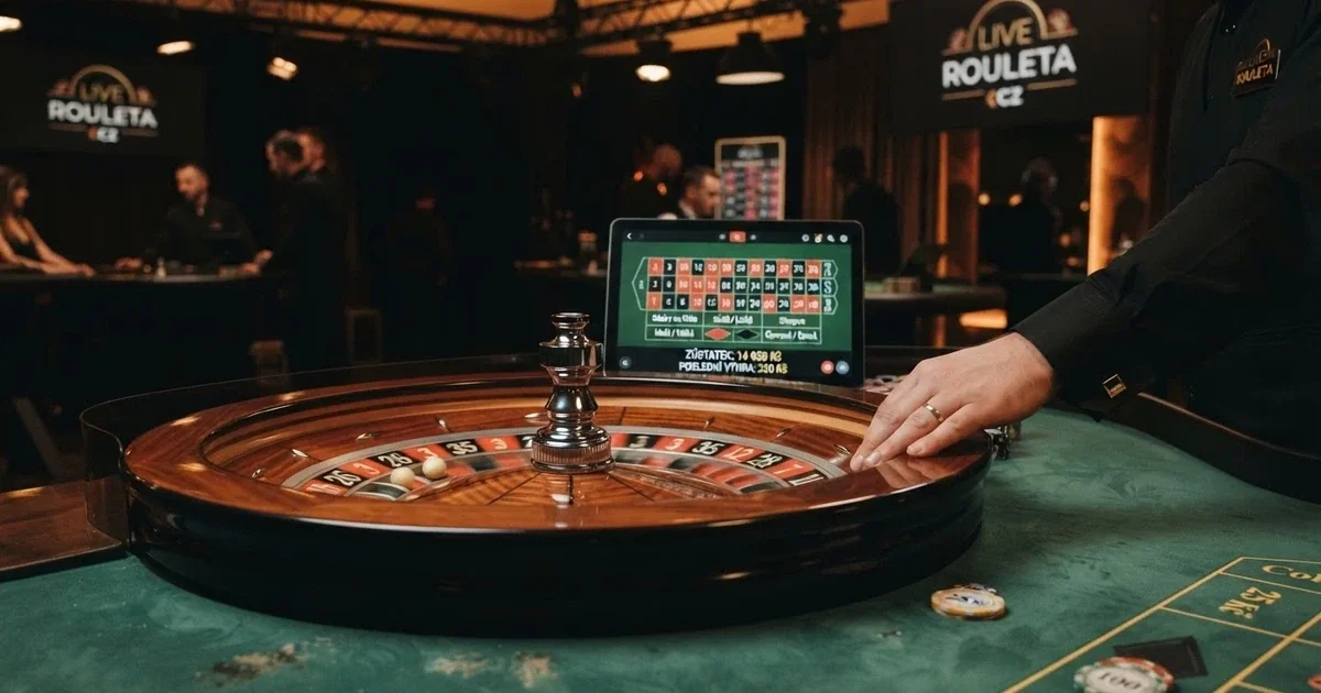 Živá ruleta s česky mluvícím krupiérem v česky licencovaných casinech