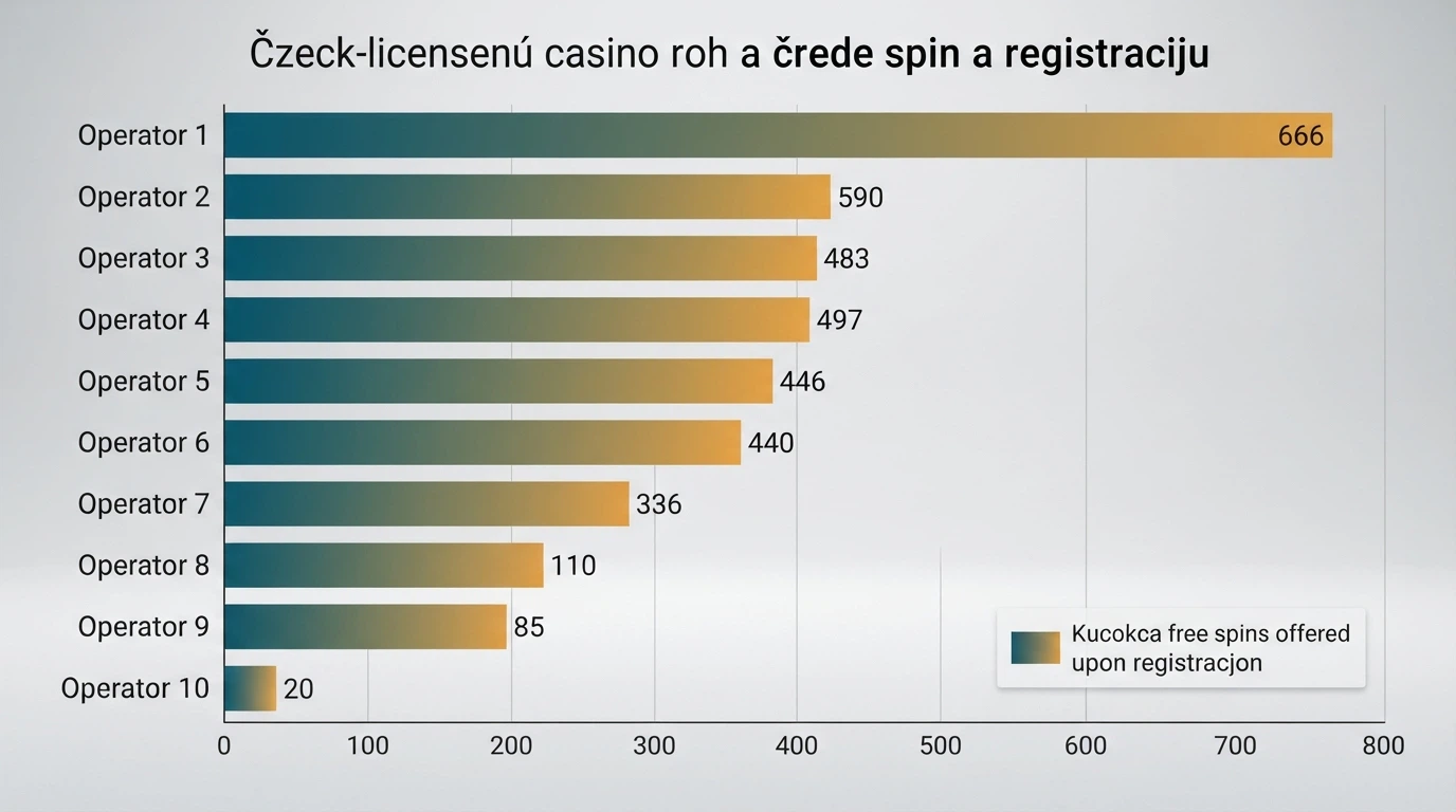Přehledná tabulka s logy českých casin a počty free spinů