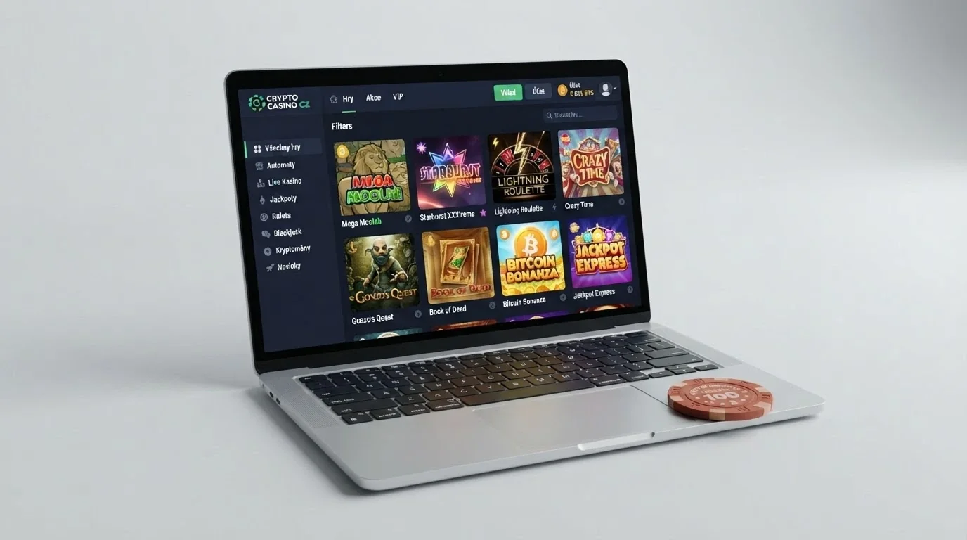 Srovnávací tabulka krypto kasin na obrazovce se zvýrazněnými sloupci licence a bonus