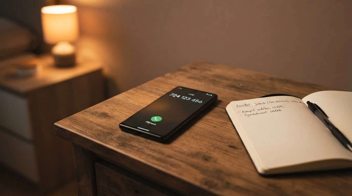 Telefon s vytočenou linkou pomoci, logo Zodpovědné hraní, v pozadí nastavení herních limitů